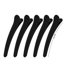 24 Stück Haarklammern Friseurbedarf, Haarclips zum Stylen und Schneiden, Abteilklammern Friseur, Haarspangen Friseur mit Silikonband für Dickes & Dünnes Haare mit Kamm