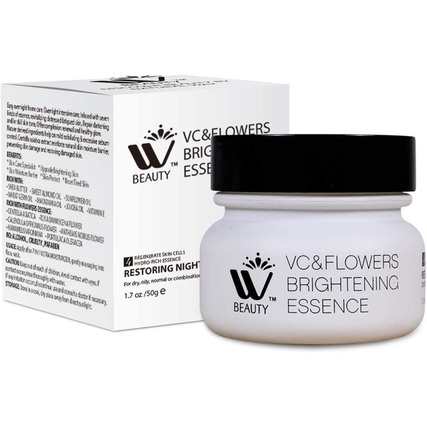 WBM Care 8720-4 Restoring Night Face | Anti-Aging Cream Moisturizer|, 1.7 oz, Regenerate Skin Cells Hydro-Rich Essence |