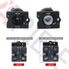 APIELE 2PCS 22MM 3 Position Selector Switch Momentary 1NO1NO LA139A-ED53