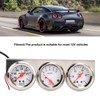 52mm Car Triple Gauge Kit White Dial 12V Oil Pressure