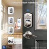 Veise VE012W Built-in WiFi Fingerprint Smart Lock, App Remote Control,