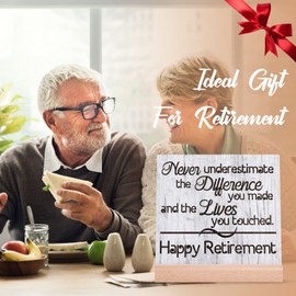 Gowelly Retirement Gifts for Women Men 2024, Retirement Card for Women Men, Happy Retirement Decorations Plaque, Best Retirement Gifts for Coworkers, Friends, Boss, Doctor, Nurse, Teacher