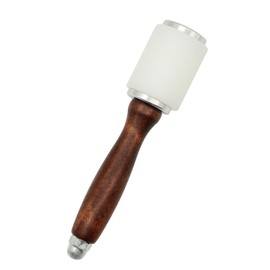 Leathercraft Nylon Hammer - Leather Carving Hammer Cowhide Sew Hammer with Wooden Handle