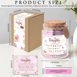 Read Me When Bible Verses Jar,Christian Gifts for Women, Bible Verse Jar, Bible Accessories, Prayer Jar, Hope Jar, Bible Stuff, Scripture Gifts. (Bible Verse Jar For Daughter)