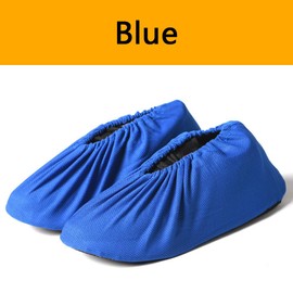 3 Pairs of Shoe Covers, Non-Slip, Washable, Reusable Shoe Covers, Breathable Dust Protection Shoe Covers (Blue, EU 42-47)