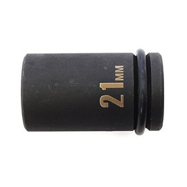 PAOCK IMS-21SL Thin Impact Wrench Socket Semi-Long IMS-21SL 0.8 inches (21 mm) Drive Angle: 0.5 inches (12.7 mm)