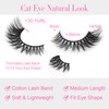 False Lashes Natural Look Eyelashes - 14 Pairs 14mm Faux