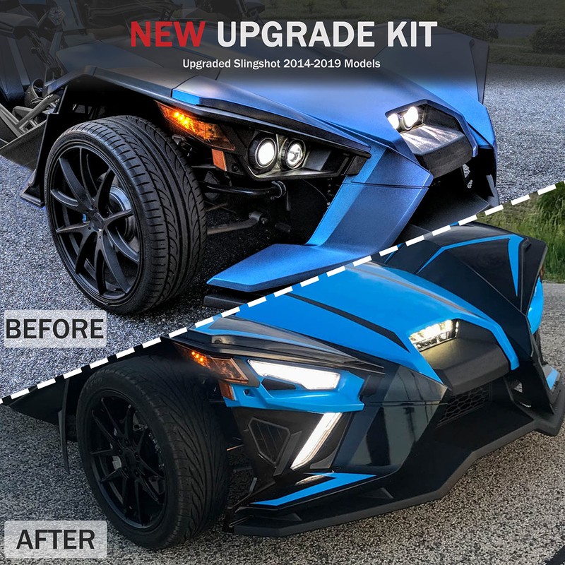 SAUTVS Front Lower Accent Panel Kit for Slingshot 2020-2023, DRL