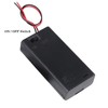 hrsyyl 10pcs AA Battery Holder 2AA Battery Box with Back