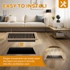 6x10 Floor Register, 4 Pack Brown Floor Vent Covers, Heavy