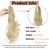 Mitrygreen Claw Clip Ponytail Extension 18" Clip in Wavy Ponytail