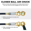 JONJEA Dual Head Air Chuck Set Tire Air Fill Kit