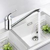HENGBIRD Kitchen Tap Chrome Sink Taps Kitchen 360° Swivel Chrome-Plated