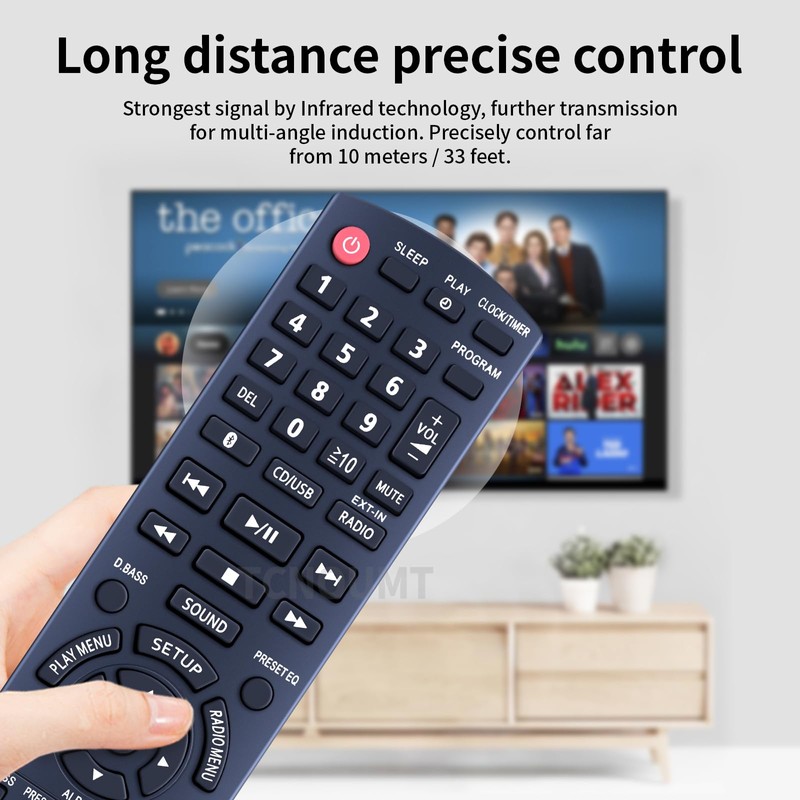 TCNOUMT N2QAYB001101 Remote Control Replacement Suitable for Panasonic Micro CD