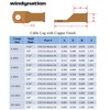 10 pcs WNI 1/0 Gauge x 5/16 Pure Copper Battery