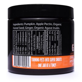 Super Snouts GI Balance Digestive Supplement for Dogs & Cats, 3.1 oz Pumpkin Powder & Prebiotic Gut Health