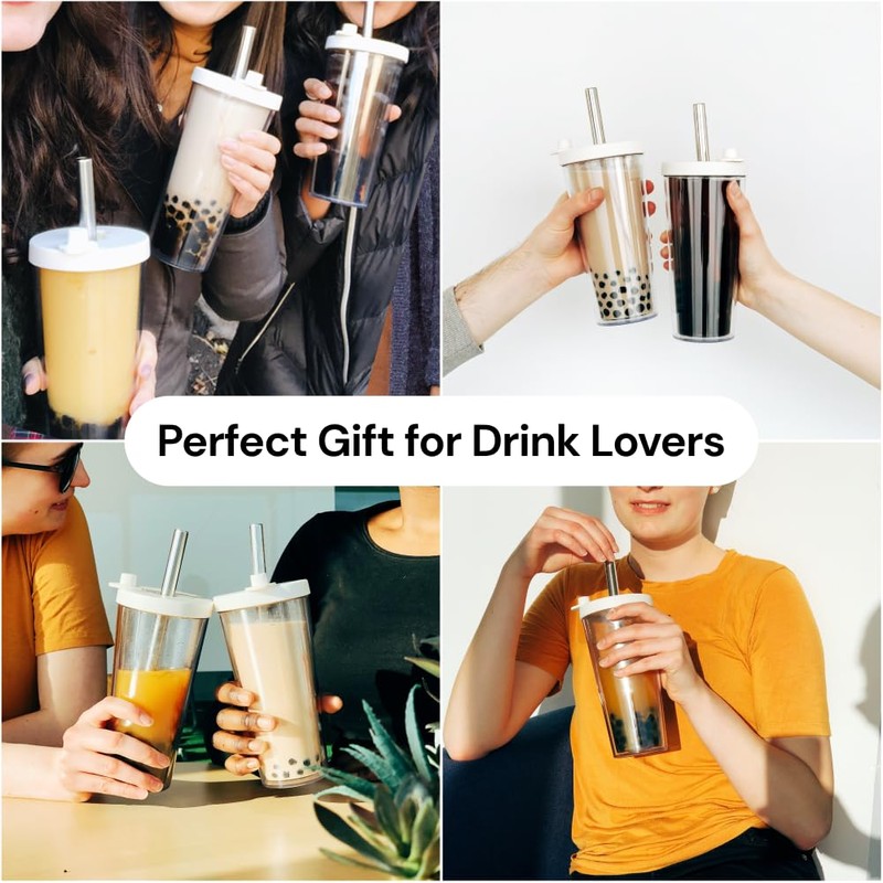 Dodoko Reusable Boba Cup and Straw Boba Tea Cup Bubble