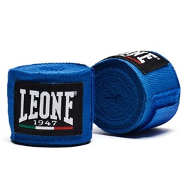 LEONE 1947 AB705/35BL Boxing Vantage [HAND WRAPS] Telescopic Type Velcro Closure, Normal Size, 9.8 ft (3.5 m), Blue