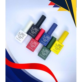 JRGel Nail Polish 6pcs Set 15ml - UV/LED Nail Colors for Manicures, Pedicures, and Nail Art - Perfect Gifts for Women, Teens, and Beginners - Professional, Trendy, and Beautiful Shades (GAMAJ, 15ml)