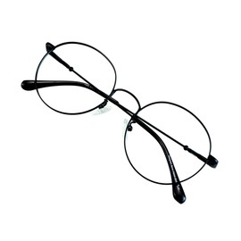 VisionGlobal Blue Light Blocking Glasses for Women/Men, Anti Eyestrain, Computer Reading, TV Glasses, Stylish Oval Frame, Anti Glare (Black, No Magnification)