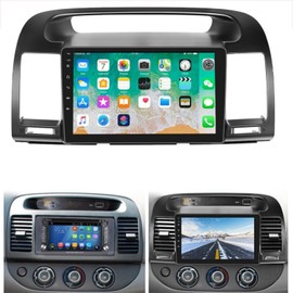 IKASEFU 9 inch Android 13 Wireless CarPlay Android Auto Car Radio Receiver for Toyota Camry 2000-2006, 2+32G Touch Screen Double Din Car Stereo with GPS Navigation WiFi Bluetooth