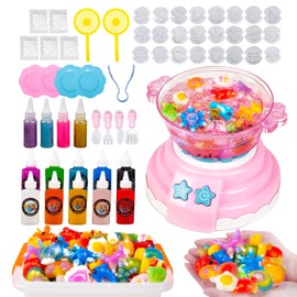 Magic Water Elf Toy Kit,Aqua Fairy Water Gel Kit,New Hot Pot Gelz Toy Kit Whit 24 Shape Molds Sparkling Colors,Arts & Crafts DIY Water Spirits Set,Festival Gifts for 3-12 Aged Kids,Boys Girls (Pink)