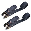 TRIWONDER Ratchet Tie Down Straps (04, Black, 1.0 inches (25