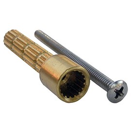 LASCO 03-1783, Brass Valve Stem Extension, 3-Inch Male to Female, H Broach, Custom Cut to Length, with 10-24, 3-Inch Screw