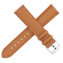 [OTTOODY] Genuine Leather Watch Band, Watch Strap 22mm, 21mm, 20mm, 18mm, 16mm, Quick Release Strap, For Men and Women, Elegant & Soft Calf Leather Watch Replacement Band, No Tools Required for