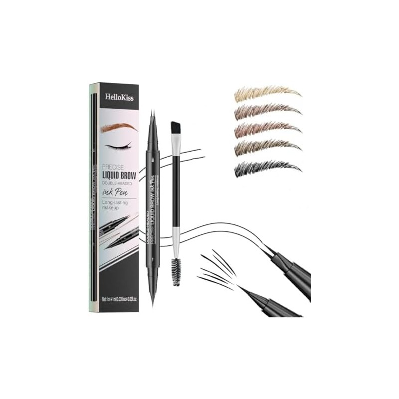 Microblading Eyebrow Pen,Liquid Eyebrow Pen,Magical Curved Brow Pen, Microblading EyebrowPen