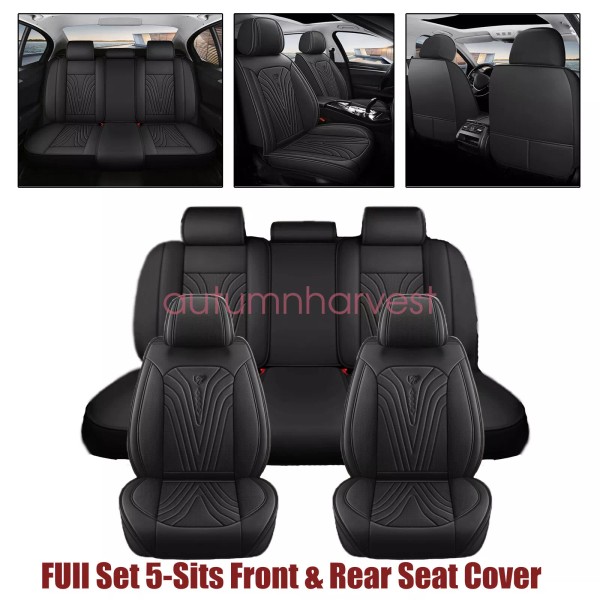 Honda Quilted PU Leather Seat Covers Front & Rear Seat