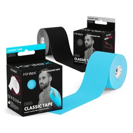 Kintex 2 Rollen Kinesiologie Tape Classic, 5 cm x 5 m, hautfreundliches & wasserfestes Kinesiologie Tape, Physio Tape, Medizinisches Tape (Gemischt)