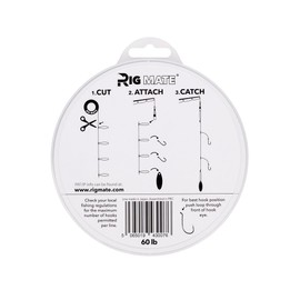 60 lb Pre-Tied Dropper Loop Rigs. Fishing Line Spool. Loops 18 Inches Apart with 5.5 Inch Loop Size. Perfect for Saltwater & Freshwater Fishing. Perfect for Snapper & Other Bottom Feeding Fish.