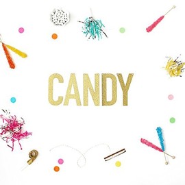 CANDY Glitter Banner