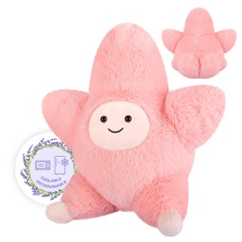 SuzziPals Heatable & Coolable Starfish Stuffed Animals, Microwave Heating Pad Animal for Cramps & Pain, Star Fish Plushies for Companion, Cute Plushies Starfish Lavender Stuffed Animal, Starfish Gifts