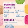 10×50g Beginners Yarn Kit for Crocheting and Knitting,Cotton Nylon Blend