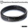 HALUKAKAH ● Solo ● Men's Genuine Black Leather Bracelet Classic