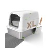 FoxFocus XL Litter Boxes for Big Cats, Stainless Steel Litter