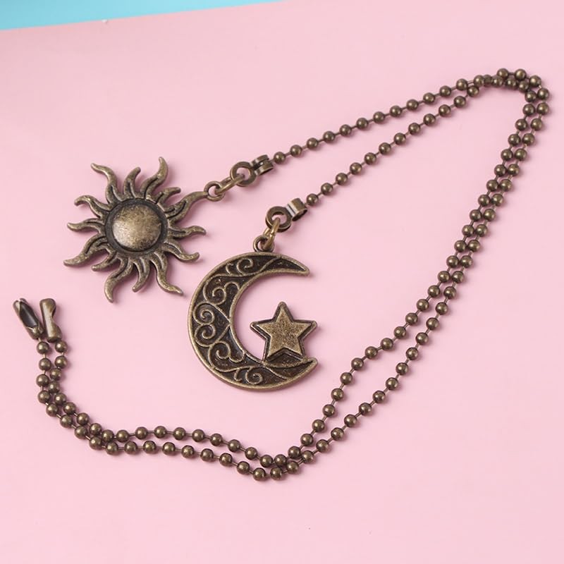Ximimark 2 pcs Set Of Sun And Moon Pull Chain,
