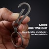 Titanium Carabiner Keychain Multi Functional Lightweight Outdoor Keychain Minimalist Key