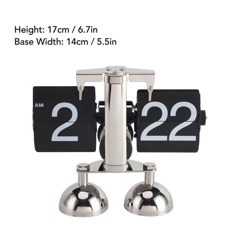 Retro Digital Flip Down Clock Flip Desk Clock Mechanical Battery