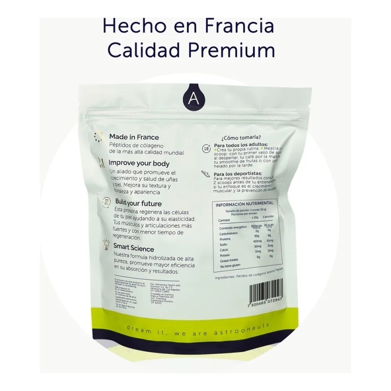 Colágeno Hidrolizado Astroonaut®| Premium, Superior | 600g