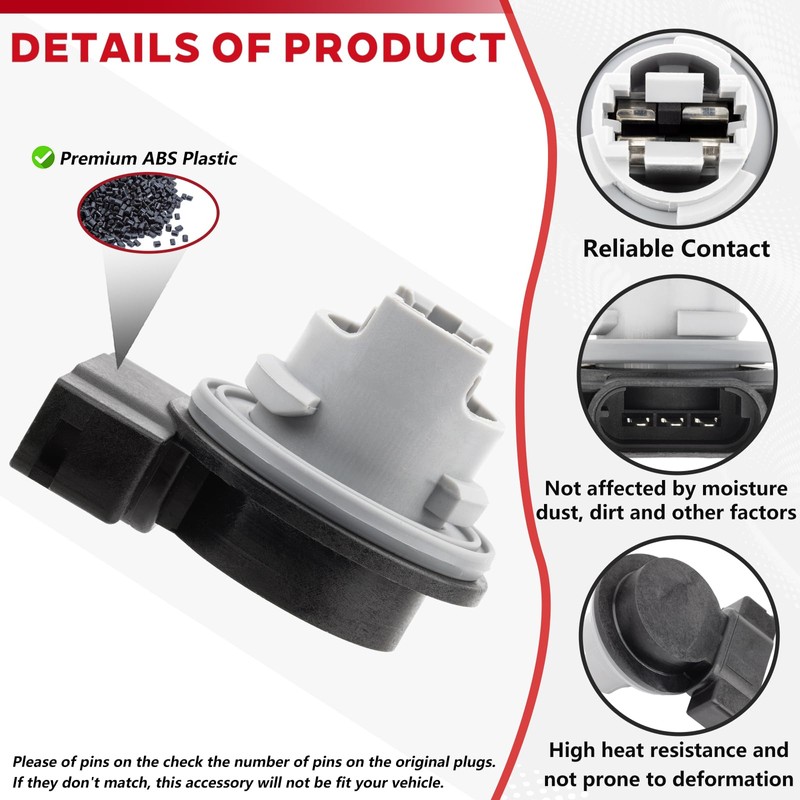 Svicari Front Parking Turn Signal Light Socket Fit for Jeep