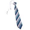 TigerTie Children's Tie Striped - Tie Pre-Tied with Elastic Band,