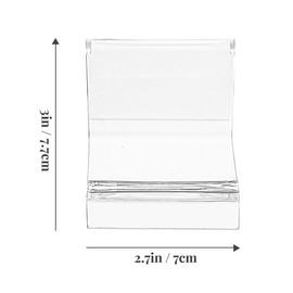 Cabilock 10pcs Transparent Display Stand Acrylic Jewelry Display Stand Purse Handbag Organizer Handbag Display Stand Clear Handbags Tabletop Display Rack Cosmetic Accessories Miss