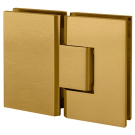 C.R. LAURENCE V1E180SB CRL Satin Brass Vienna 180 Series Glass-to-Glass Hinge