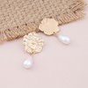 Cimenexe Böhmische Blume Perle Baumeln Ohrringe Tropfen Perle Ohrringe Gold