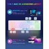 Wireless Keyboard and Mouse - RGB Backlit, Rechargeable & Light