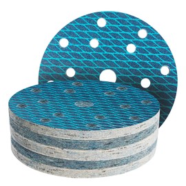 GZKTY Pack of 45 150 mm Velcro Sandpaper, Eccentric Sanding Discs, 15-Hole Grain 60 Sanding Pads, Abrasive Resistant to Clogging for Random Orbital Sander Sanding Machine Polishing Machine