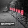 Macarrie 6 Pcs Solar Powered Driveway Markers Reflector Lights Landscape